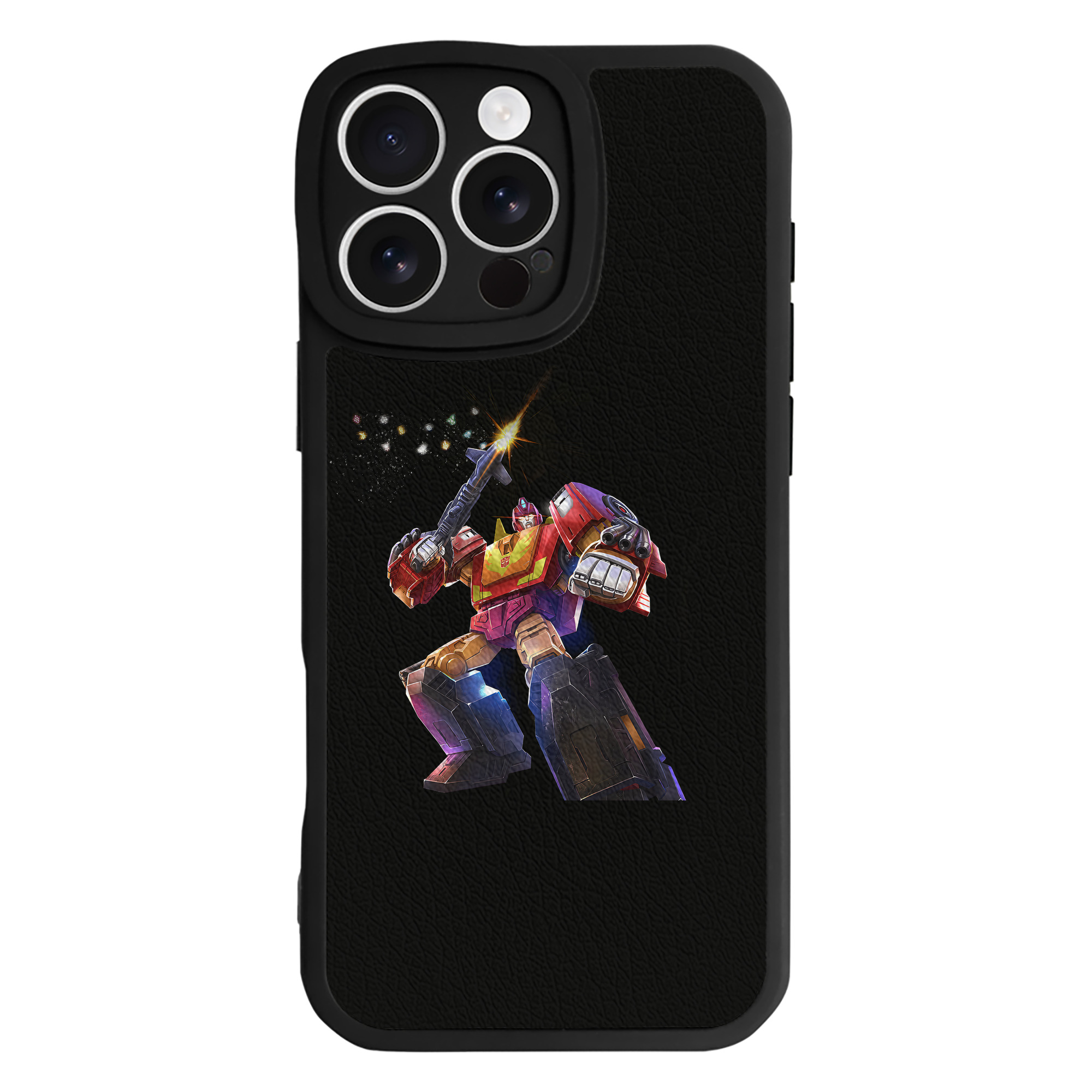 （画像用） Transformers トランスフォーマー 【iPhone 16シリーズ対応】シリコンスマホケース（レザー調） 材質：シリコン